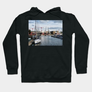 Boats at Bristol Harbour, England Hoodie